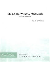My Lord What a Morning SSAA choral sheet music cover